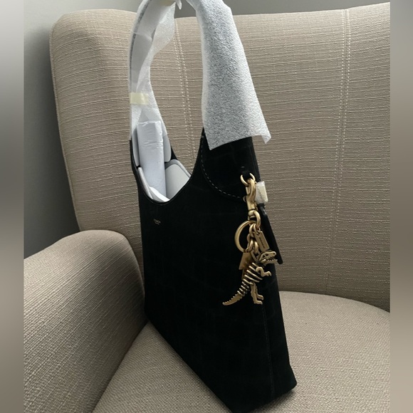 Coach Small Rexy Skeleton Bag Charm in colour brass - Picture 12 of 13